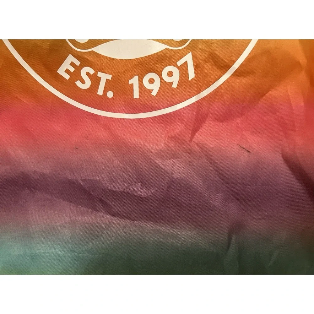 Build A Bear Sling Backpack‎ Rainbow Drawstring Bag Tote Plush Bear Carrier NWT